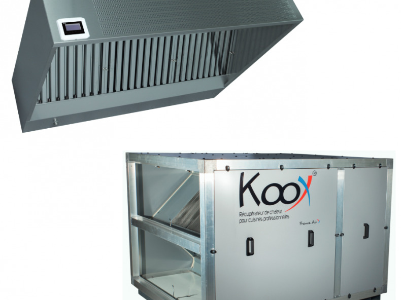 Actinys et Koox France Air, récupérateur d'énergie pour cuisines professionnelles