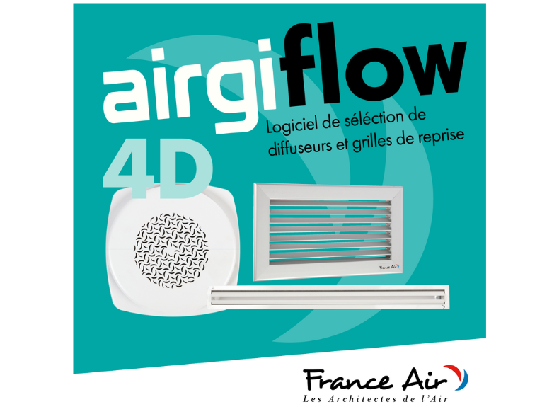 Airgiflow: simulation and selection software for grilles and difusers France Air Export